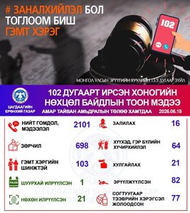 Хоногийн нөхцөл байдлын тоон мэдээ